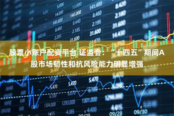 股票小账户配资平台 证监会：“十四五”期间A股市场韧性和抗风险能力明显增强