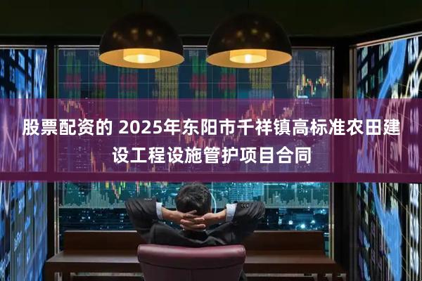 股票配资的 2025年东阳市千祥镇高标准农田建设工程设施管护项目合同